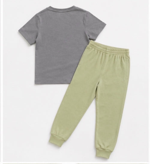 Movekids Calm Daily Joggers Set Kids | T-Shirt + Joggers | Organic Cotton | Ages 4-10