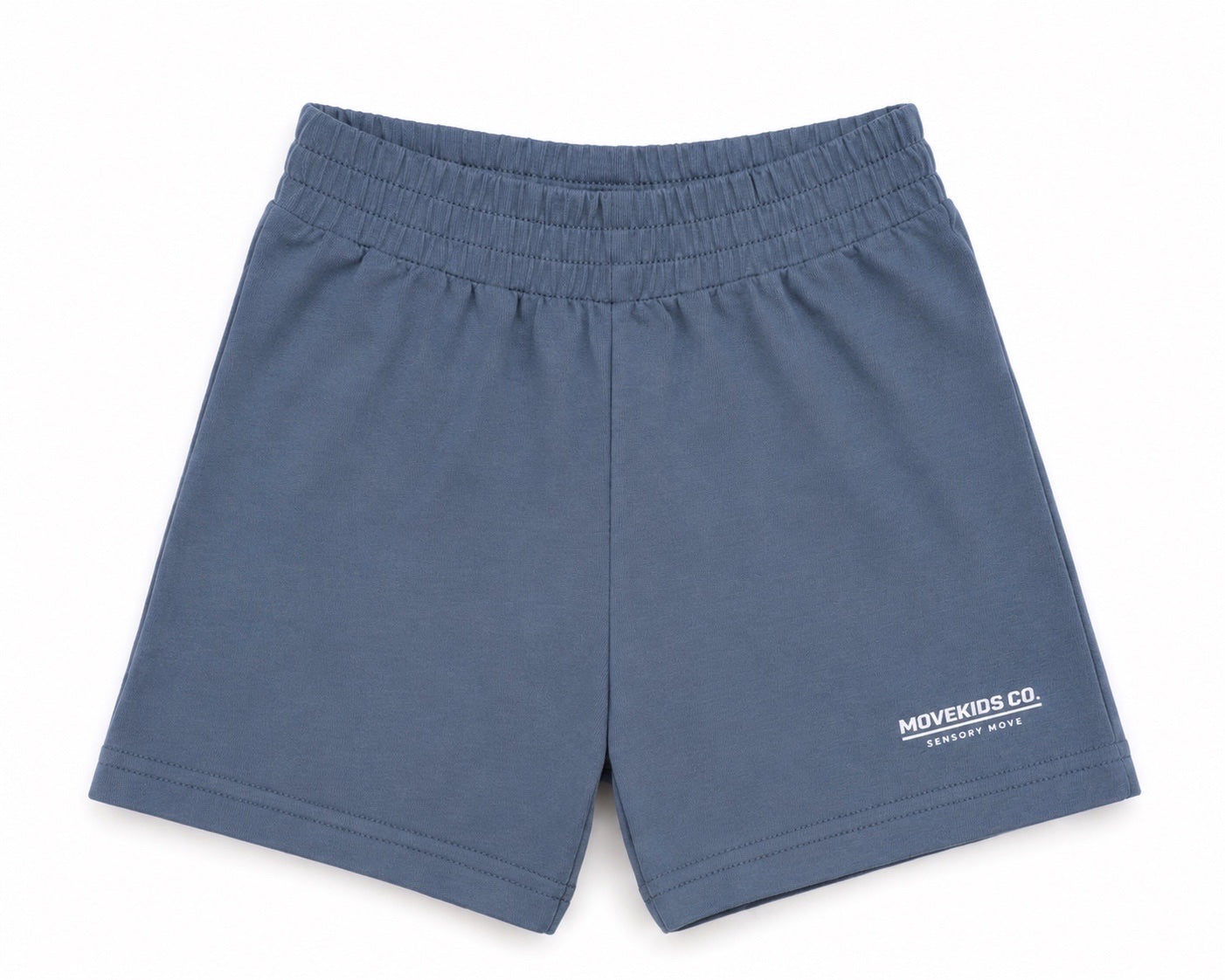Soft blue sensory-friendly shorts for kids